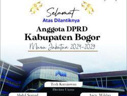 Jajaran Direksi Perumda Tirta Kahuripan Bogor & Seluruh Staf Mengucapkan Selamat Atas Dilantiknya Anggota DPRD kabupaten Bogor Periode 2024-2029